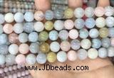 CMG404 15.5 inches 10mm round morganite beads wholesale