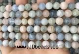 CMG421 15.5 inches 8mm round natural morganite gemstone beads