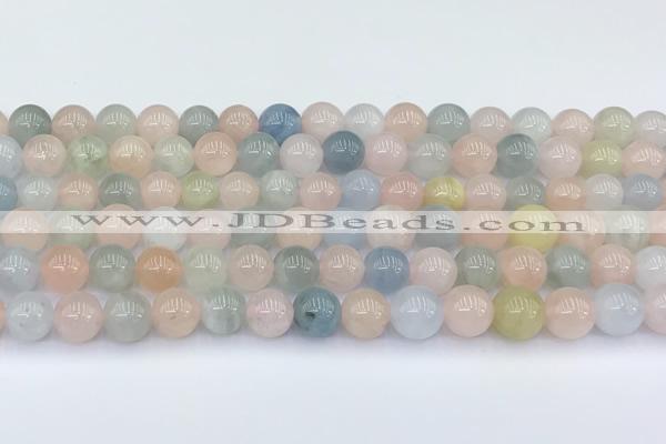 CMG431 15.5 inches 8mm round morganite beads wholesale