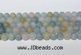 CMG442 15.5 inches 10mm round morganite gemstone beads wholesale