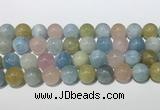 CMG444 15.5 inches 14mm round morganite gemstone beads wholesale