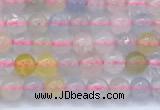 CMG475 15 inches 4mm round morganite gemstone beads