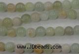 CMG51 15.5 inches 6mm round natural morganite beads wholesale