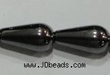 CMH140 15.5 inches 8*16mm teardrop magnetic hematite beads