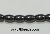 CMH145 15.5 inches 4*6mm rice magnetic hematite beads wholesale