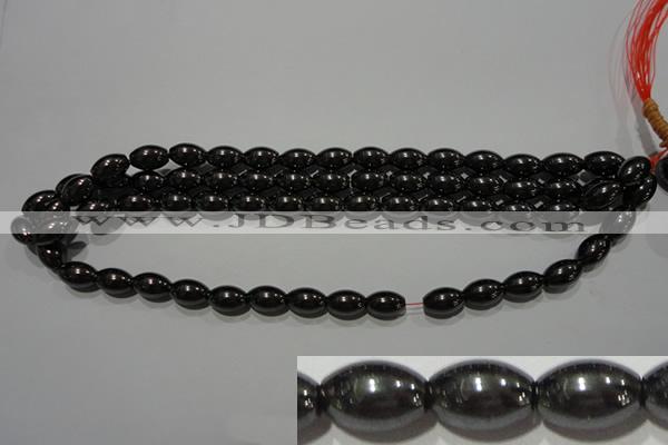 CMH149 15.5 inches 8*12mm rice magnetic hematite beads wholesale