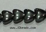 CMH172 15.5 inches 8*8mm heart magnetic hematite beads wholesale