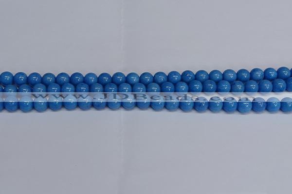 CMJ136 15.5 inches 8mm round Mashan jade beads wholesale