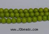 CMJ267 15.5 inches 4mm round Mashan jade beads wholesale