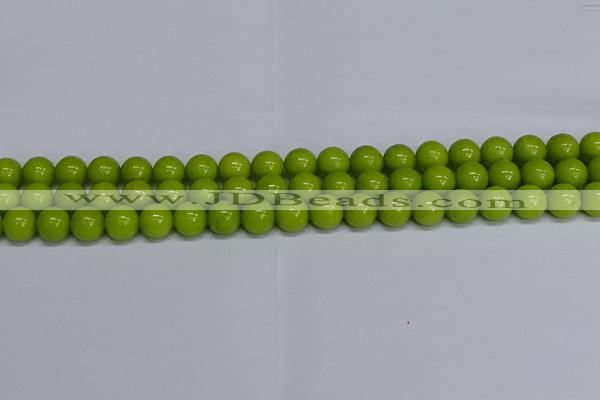 CMJ270 15.5 inches 10mm round Mashan jade beads wholesale