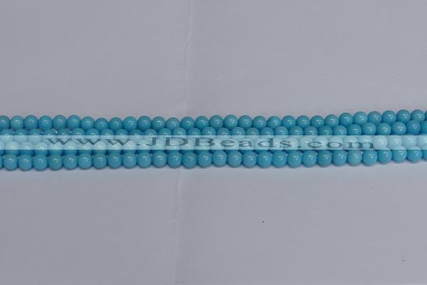 CMJ274 15.5 inches 4mm round Mashan jade beads wholesale