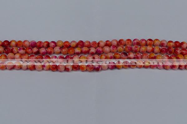 CMJ401 15.5 inches 6mm round rainbow jade beads wholesale