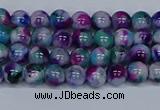 CMJ407 15.5 inches 4mm round rainbow jade beads wholesale