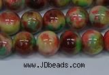 CMJ424 15.5 inches 10mm round rainbow jade beads wholesale