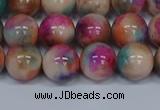 CMJ445 15.5 inches 10mm round rainbow jade beads wholesale