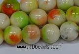 CMJ453 15.5 inches 12mm round rainbow jade beads wholesale