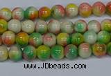 CMJ456 15.5 inches 4mm round rainbow jade beads wholesale