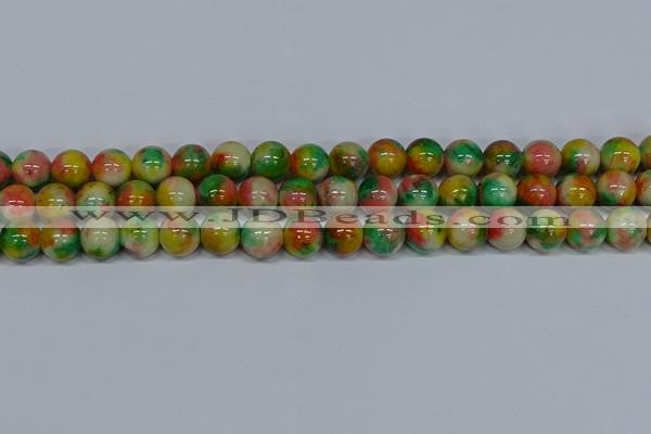 CMJ460 15.5 inches 12mm round rainbow jade beads wholesale