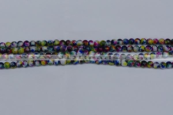 CMJ464 15.5 inches 6mm round rainbow jade beads wholesale