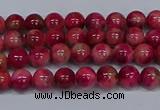 CMJ477 15.5 inches 4mm round rainbow jade beads wholesale