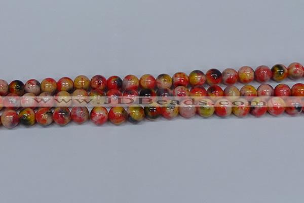 CMJ487 15.5 inches 10mm round rainbow jade beads wholesale