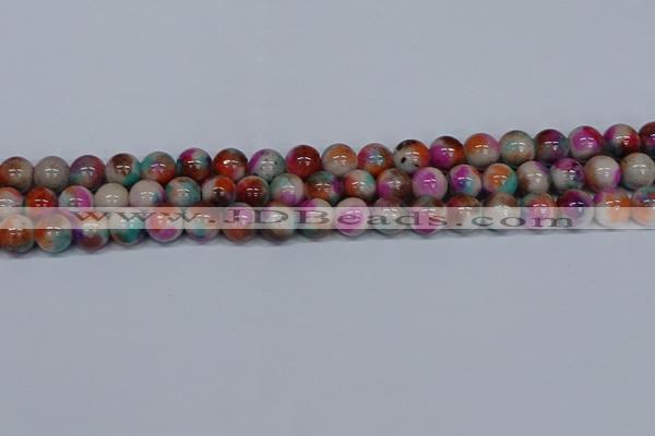 CMJ494 15.5 inches 10mm round rainbow jade beads wholesale