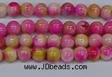 CMJ512 15.5 inches 4mm round rainbow jade beads wholesale