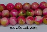 CMJ514 15.5 inches 8mm round rainbow jade beads wholesale