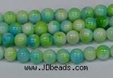 CMJ519 15.5 inches 4mm round rainbow jade beads wholesale