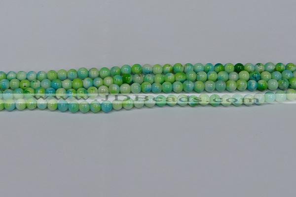 CMJ520 15.5 inches 6mm round rainbow jade beads wholesale