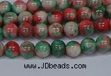 CMJ534 15.5 inches 6mm round rainbow jade beads wholesale