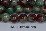 CMJ570 15.5 inches 8mm round rainbow jade beads wholesale