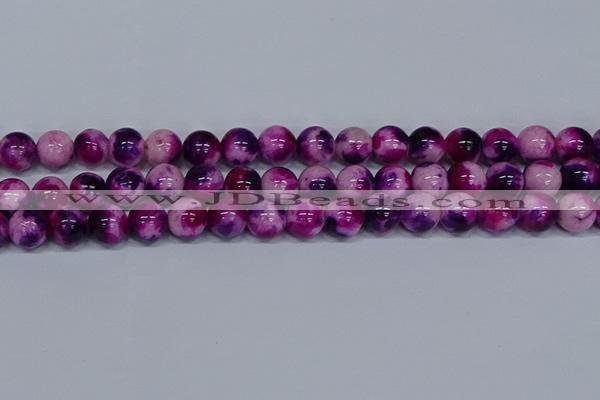 CMJ586 15.5 inches 12mm round rainbow jade beads wholesale