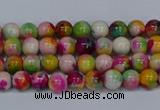 CMJ589 15.5 inches 4mm round rainbow jade beads wholesale