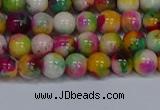 CMJ590 15.5 inches 6mm round rainbow jade beads wholesale