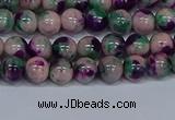 CMJ597 15.5 inches 6mm round rainbow jade beads wholesale