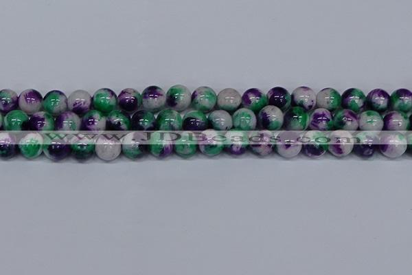 CMJ600 15.5 inches 12mm round rainbow jade beads wholesale