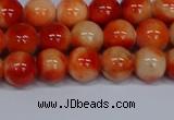 CMJ605 15.5 inches 8mm round rainbow jade beads wholesale