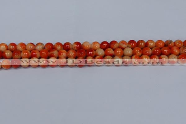 CMJ605 15.5 inches 8mm round rainbow jade beads wholesale