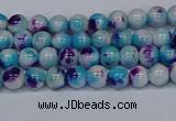 CMJ610 15.5 inches 4mm round rainbow jade beads wholesale