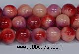 CMJ619 15.5 inches 8mm round rainbow jade beads wholesale