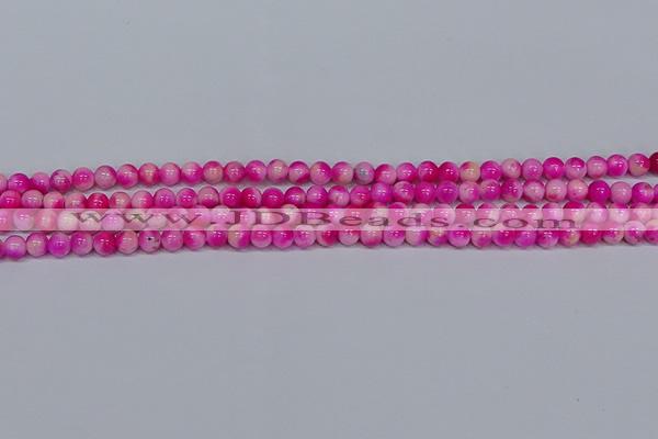 CMJ638 15.5 inches 4mm round rainbow jade beads wholesale