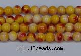 CMJ645 15.5 inches 4mm round rainbow jade beads wholesale