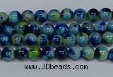 CMJ666 15.5 inches 4mm round rainbow jade beads wholesale