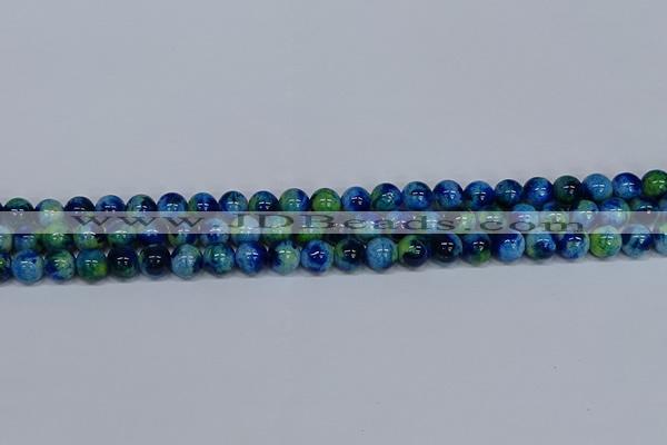 CMJ668 15.5 inches 8mm round rainbow jade beads wholesale