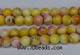 CMJ694 15.5 inches 4mm round rainbow jade beads wholesale