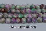 CMJ715 15.5 inches 4mm round rainbow jade beads wholesale