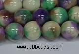 CMJ719 15.5 inches 12mm round rainbow jade beads wholesale