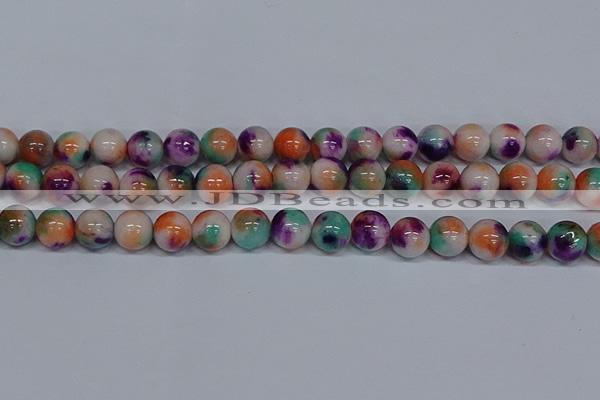 CMJ726 15.5 inches 12mm round rainbow jade beads wholesale