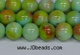 CMJ739 15.5 inches 10mm round rainbow jade beads wholesale